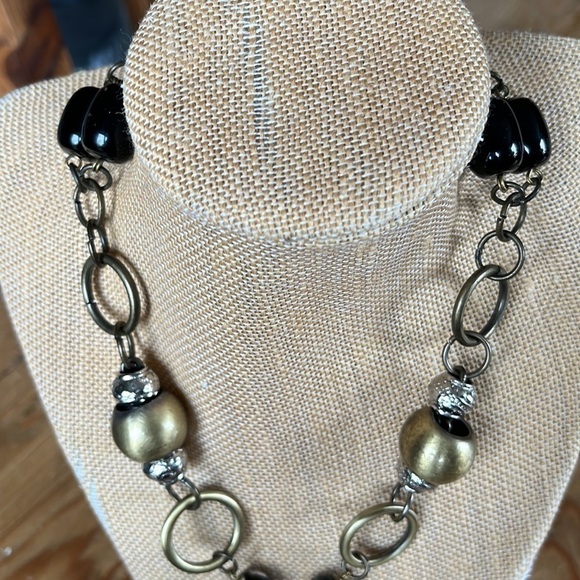 20” Pam Hiran Anthropologie Chunky Boho Teardrop Beaded Pendant Necklace - Picture 7 of 15